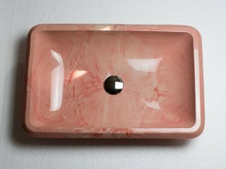 Раковина врізна прямокутна Adamant PLAIN 590Х390 рожева