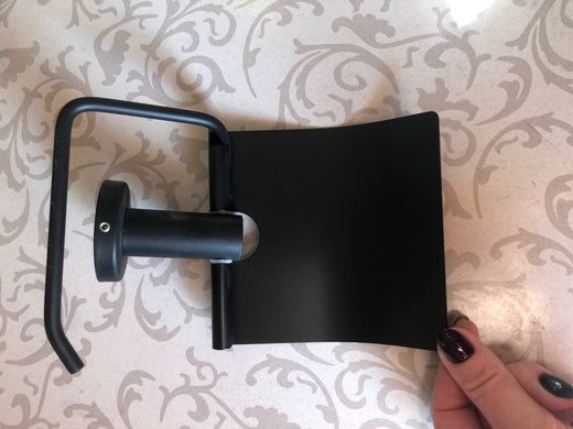 Черный держатель туалетной бумаги Globus Lux